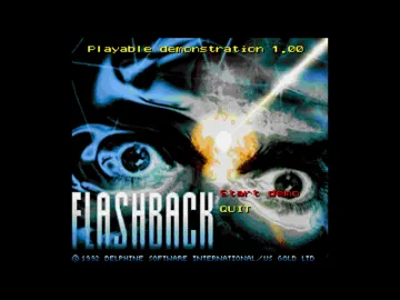 Flashback v1.0 (demo) (1992)(Delphine) screen shot title